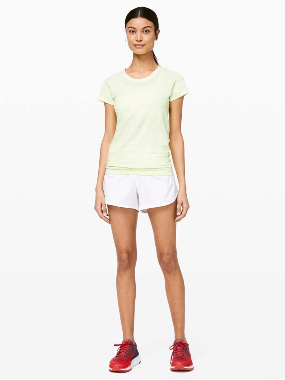 Lululemon Speed Up Short Long *4" Updated Fit White Size 10